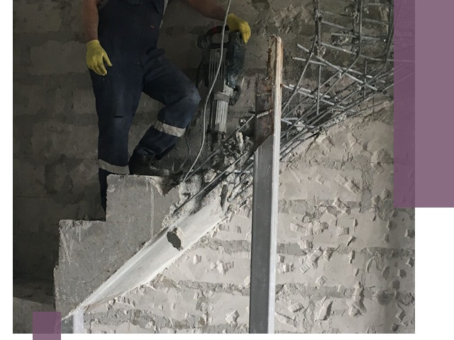 Демонтаж металлических и бетонных лестниц в Кингисеппе