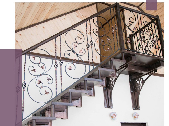 Кованые лестницы в Кингисеппе от 80995 руб. под ключ