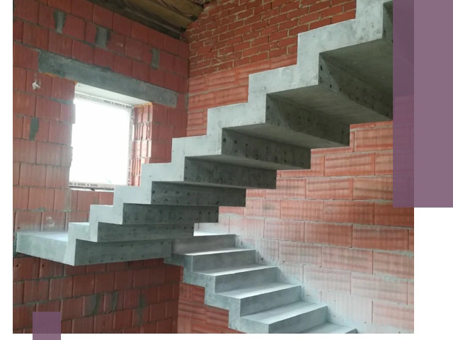 Бетонные лестницы под ключ в Кингисеппе: монтаж, демонтаж, ремонт