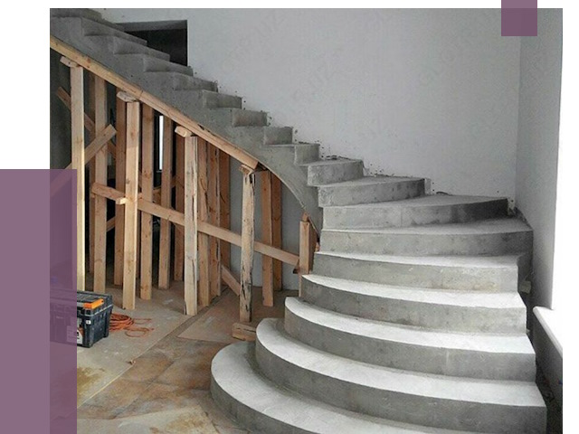 Изготовление бетонных лестниц под ключ в Кингисеппе от 20249 руб. | ПРОЛЁТ-Кгп