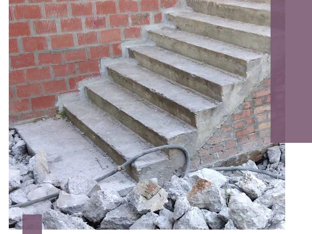 Демонтаж бетонных лестниц в Кингисеппе: быстро и безопасно