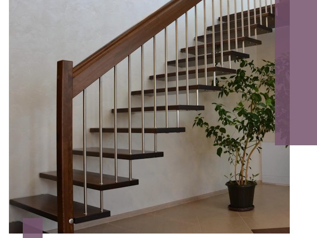 Лестницы на больцах под ключ в Кингисеппе – изготовление и монтаж