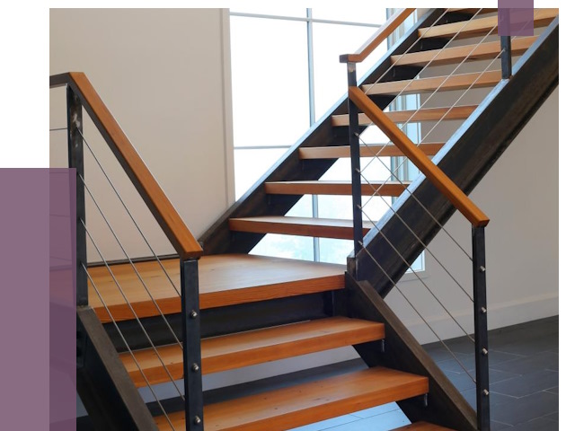 Изготовление лестниц на металлокаркасе в Кингисеппе от 19210 руб. | ПРОЛЁТ-Кгп