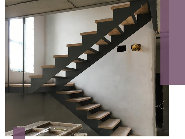 Изготовление лестниц на металлокаркасе в Кингисеппе от производителя