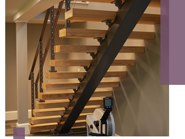 Лестницы на монокосоурах под ключ в Кингисеппе - изготовление и монтаж