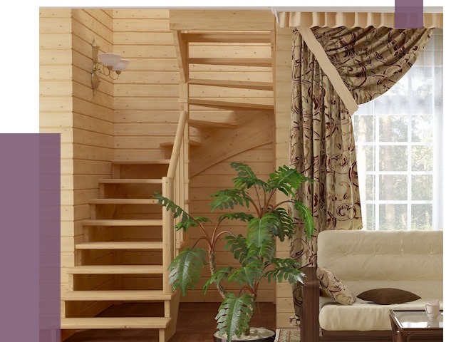 Лестницы для дачи в Кингисеппе от 77101 руб.  | ПРОЛЁТ-Кгп