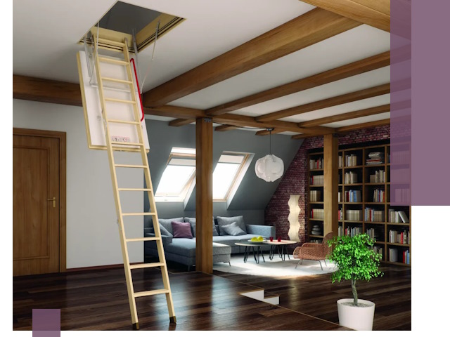 Чердачные лестницы под ключ в Кингисеппе: изготовление и монтаж