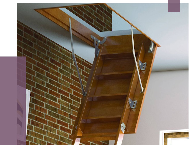 Установка чердачной лестницы в Кингисеппе от 7944 руб. | ПРОЛЁТ-Кгп