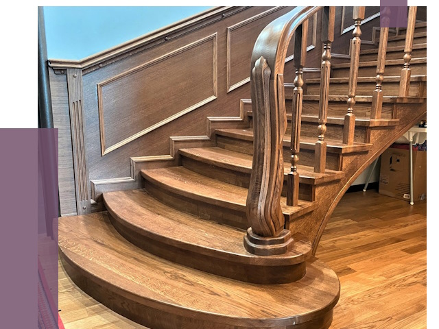 Дубовые лестницы под ключ в Кингисеппе от 179124 руб. — ПРОЛЁТ-Кгп