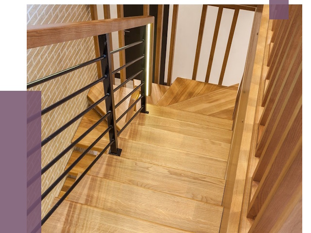 Лестницы из ясеня в Кингисеппе под ключ от 10176 руб. 