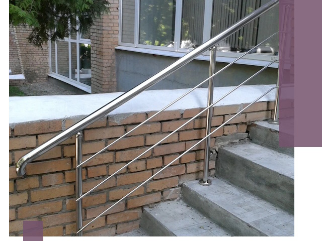 Перила из нержавеющей стали высокого качества в Кингисеппе