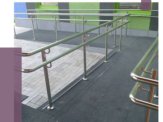 Ограждения пандусов в Кингисеппе от 4413 руб. монтаж | ПРОЛЁТ-Кгп