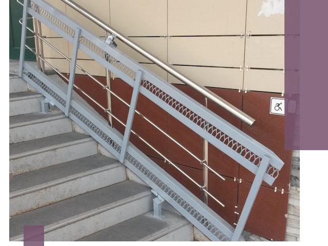 Изготовление откидных пандусов под ключ в Кингисеппе