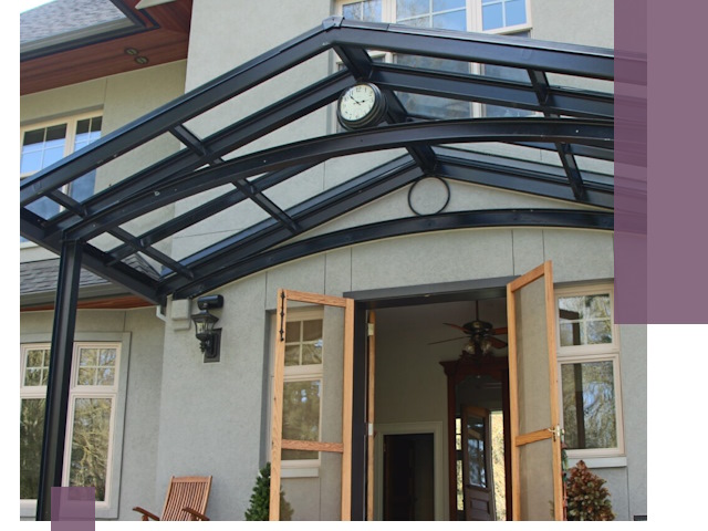 Изготовление и монтаж навесов и козырьков в Кингисеппе