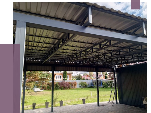 Монтаж навесов в Кингисеппе от 7476 руб. — установка навеса | ПРОЛЁТ-Кгп