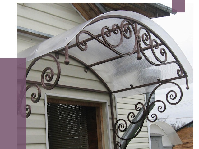 Изготовление козырьков в Кингисеппе от 7476 руб. — заказать | ПРОЛЁТ-Кгп