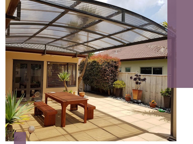 Навесы во двор под ключ в Кингисеппе — изготовление и монтаж