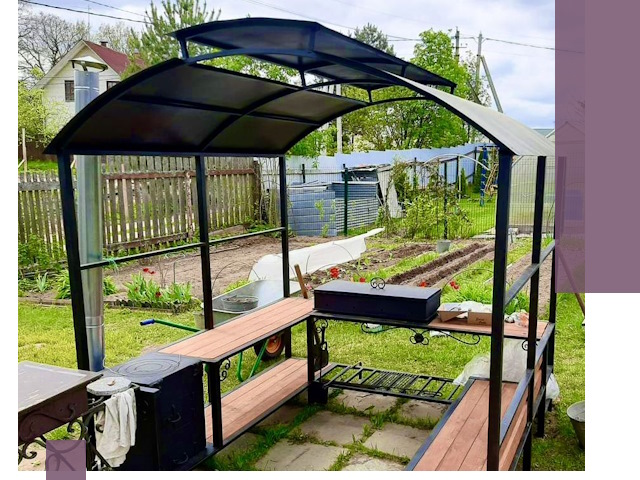 Навесы для барбекю в Кингисеппе: изготовление, монтаж и демонтаж