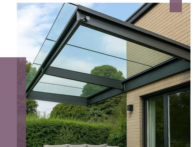 Стеклянные навесы и козырьки в Кингисеппе от 12461 руб.