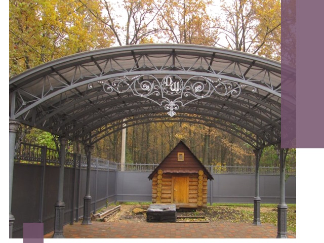 Кованые навесы премиум-класса под заказ в Кингисеппе