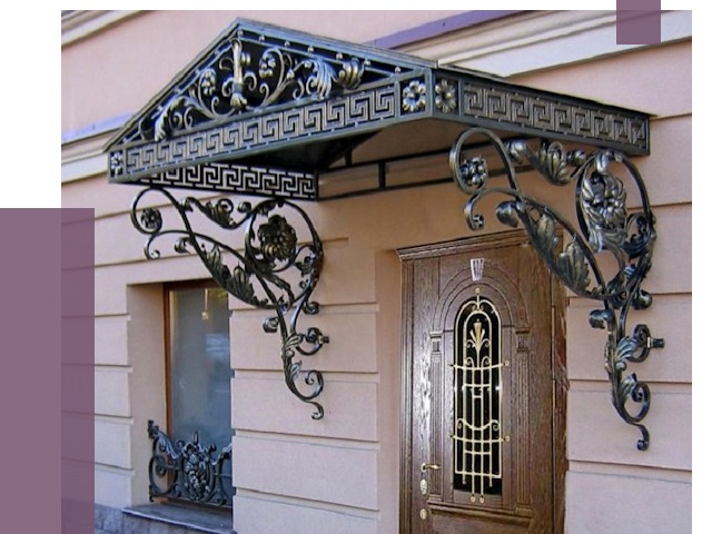 Кованые козырьки в Кингисеппе под ключ от 12928 руб. — ПРОЛЁТ