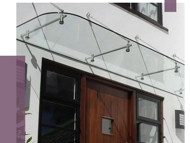 Стеклянные козырьки в Кингисеппе от 19210 руб. | ПРОЛЁТ-Кгп