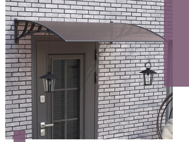 Недорогие козырьки и навесы под ключ в Кингисеппе