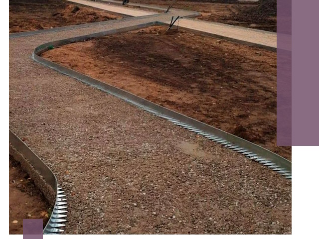 Металлические бордюры под ключ в Кингисеппе — изготовление и монтаж