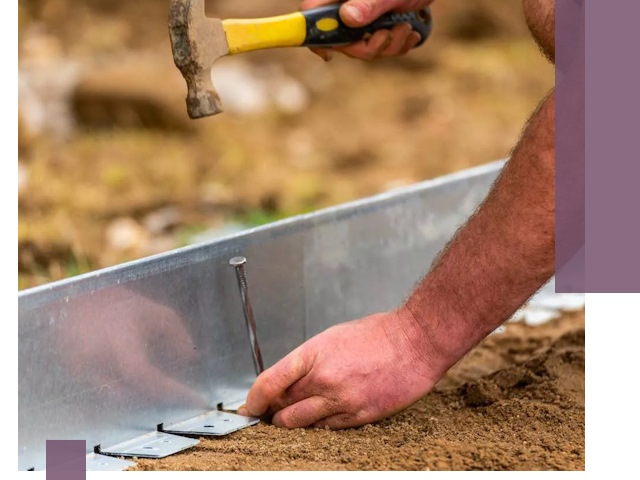 Монтаж металлических бордюров в Кингисеппе быстро и качественно