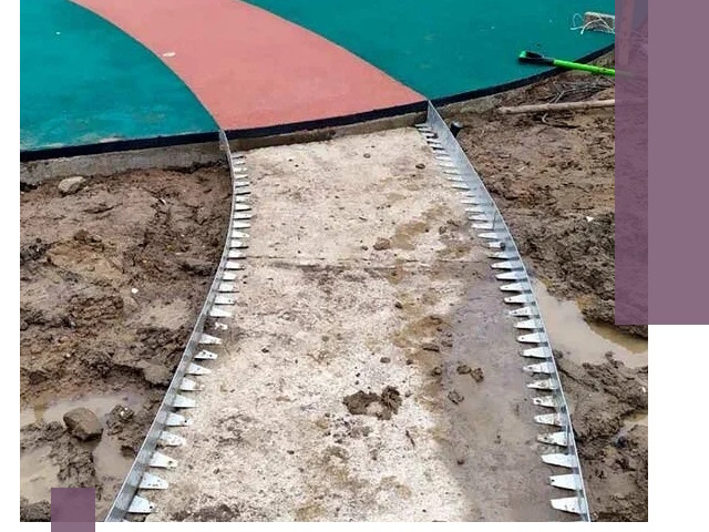 Металлические бордюры для дорожек в Кингисеппе — монтаж и изготовление